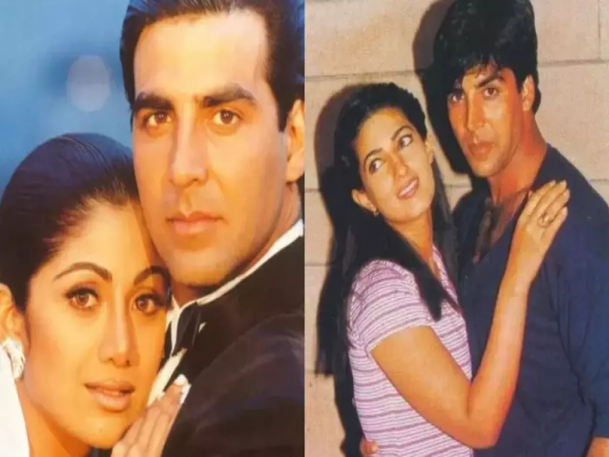 Akshay Kumar and Shilpa Shetty during their relationship.