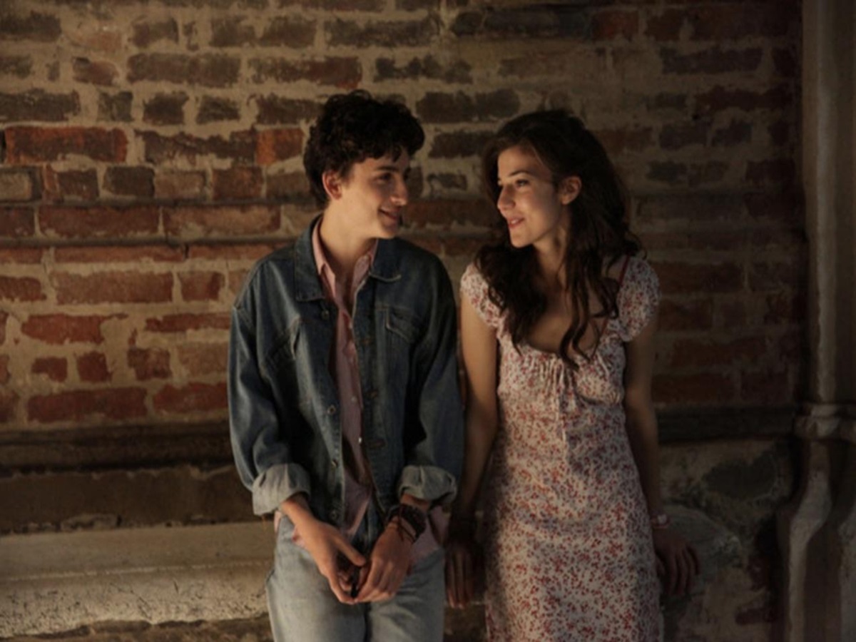 Timothée Chalamet and Armie Hammer in a tender moment from Call Me by Your Name