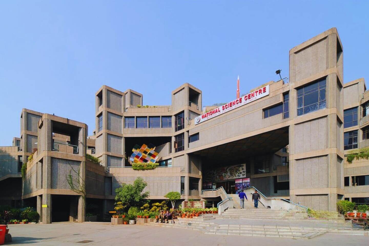 Kids exploring interactive exhibits at National Science Centre Delhi