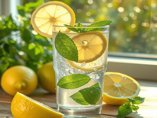 7. Warm lemon water