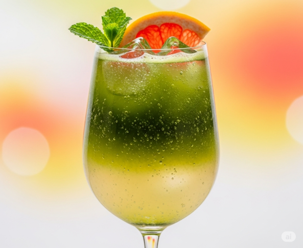 Sparkling Matcha Citrus Tonic