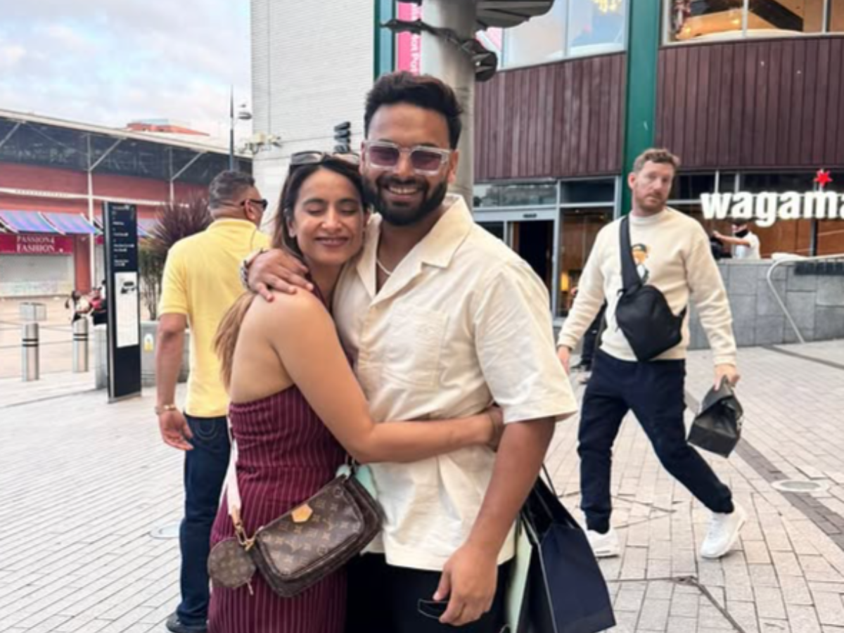 Rishabh Pant Shares a Hug and a Smile in Birmingham