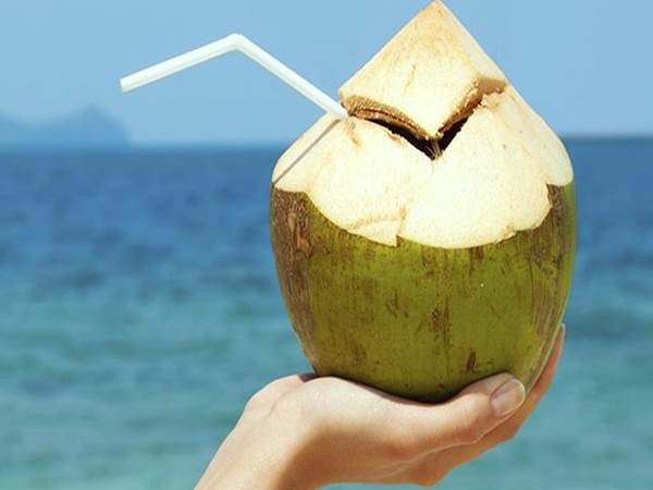 3. Coconut Water with Mint