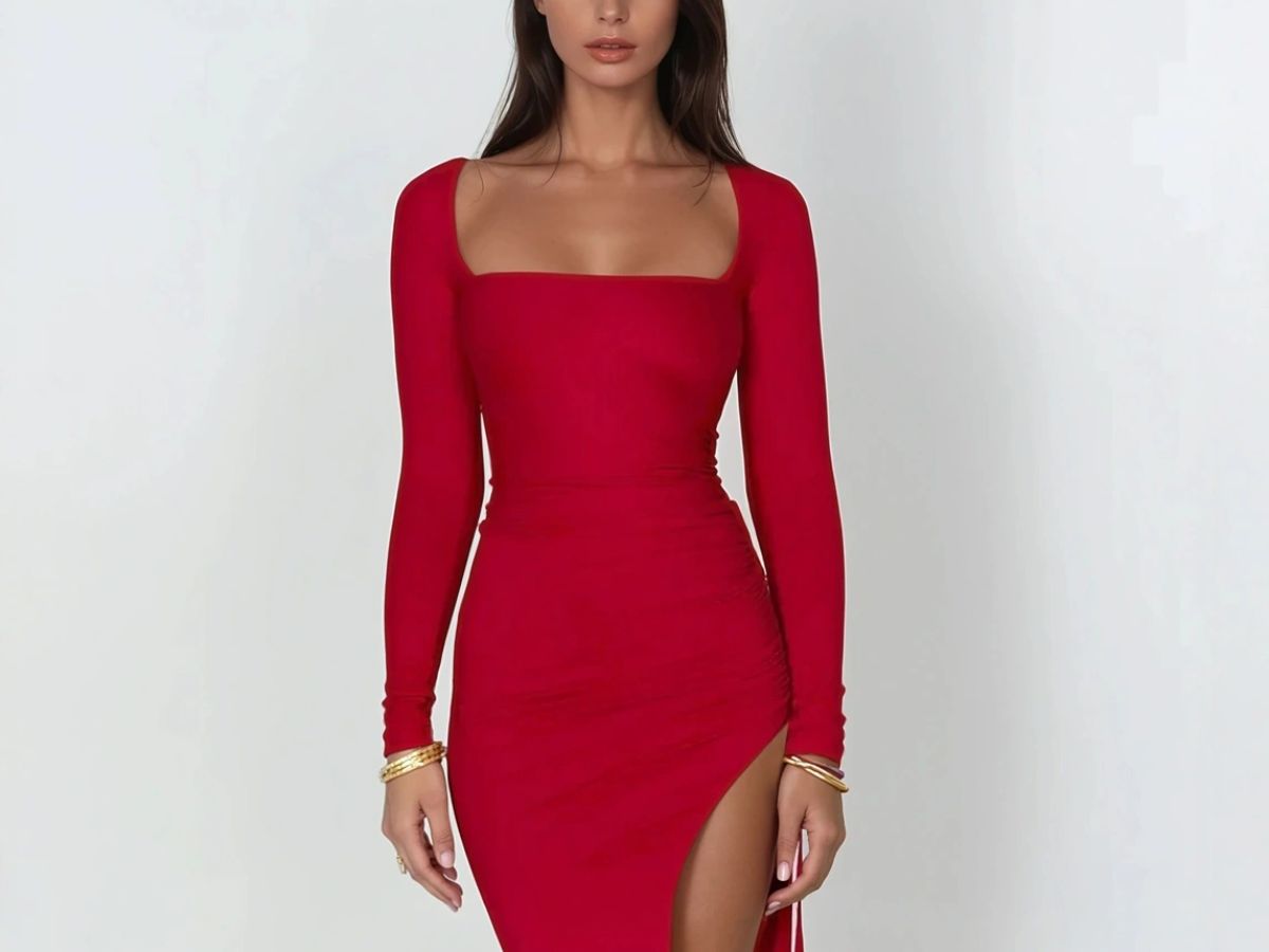 The bold red statement dress