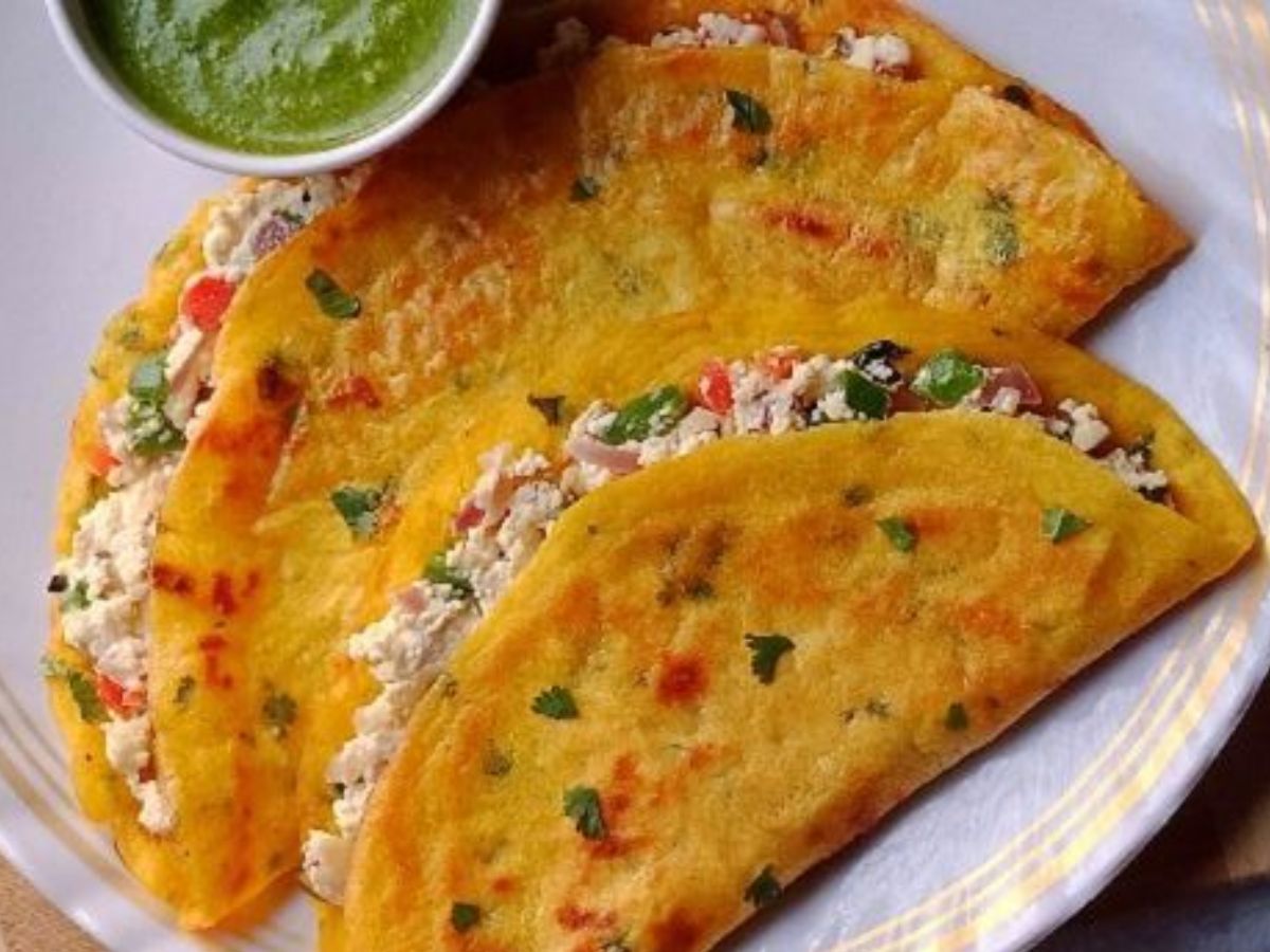 Moong Dal Cheela with Carrot