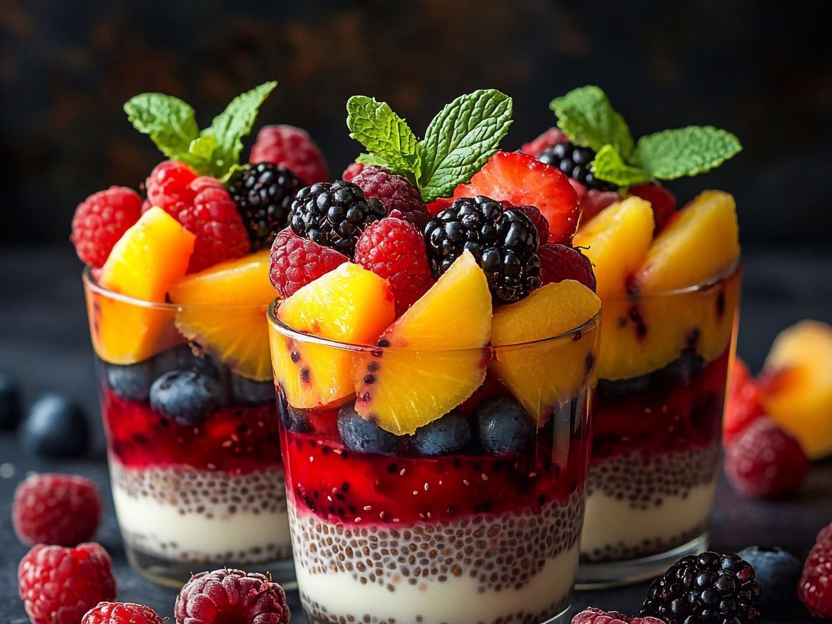 Fruit and yogurt parfaits