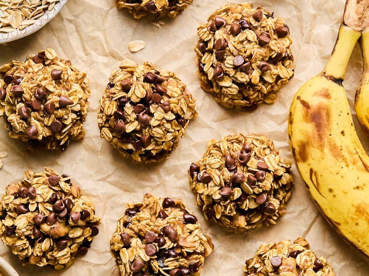 Banana oats cookies