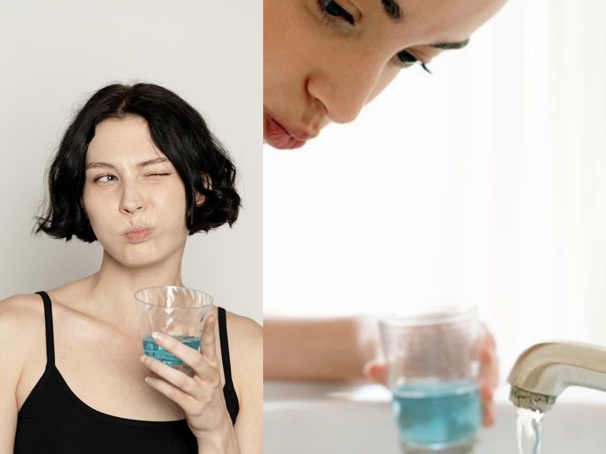 Hydrogen peroxide rinse