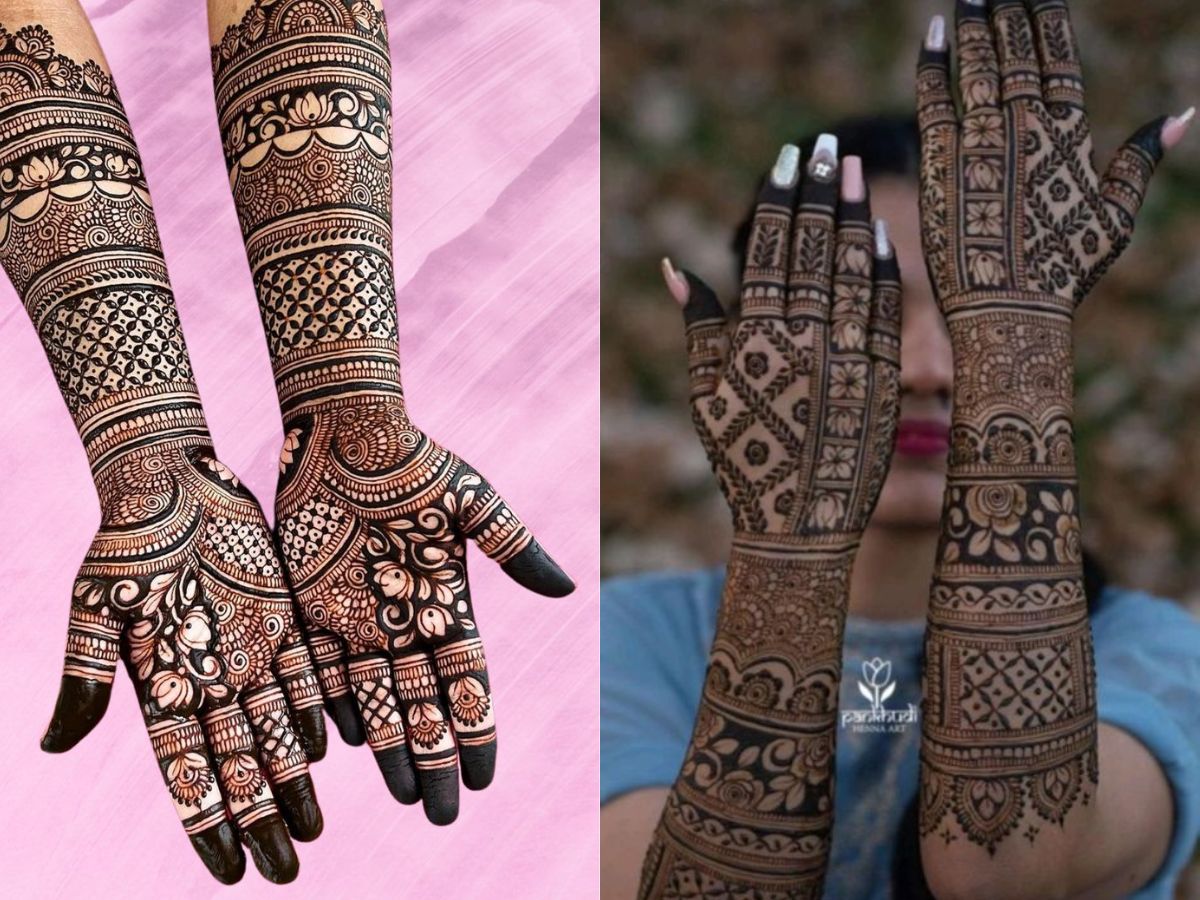 Full hand bridal style mehndi