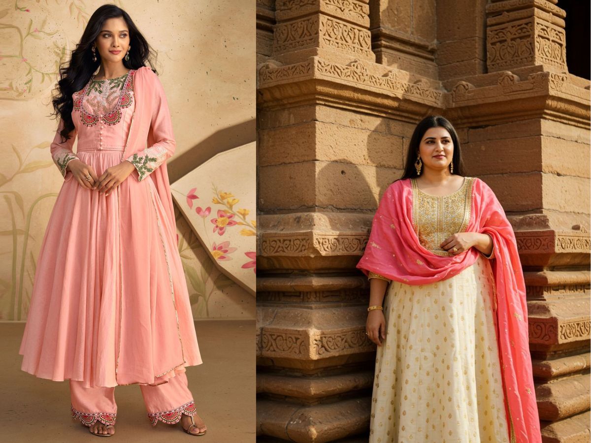 Anarkali Suit in Pastel Shades