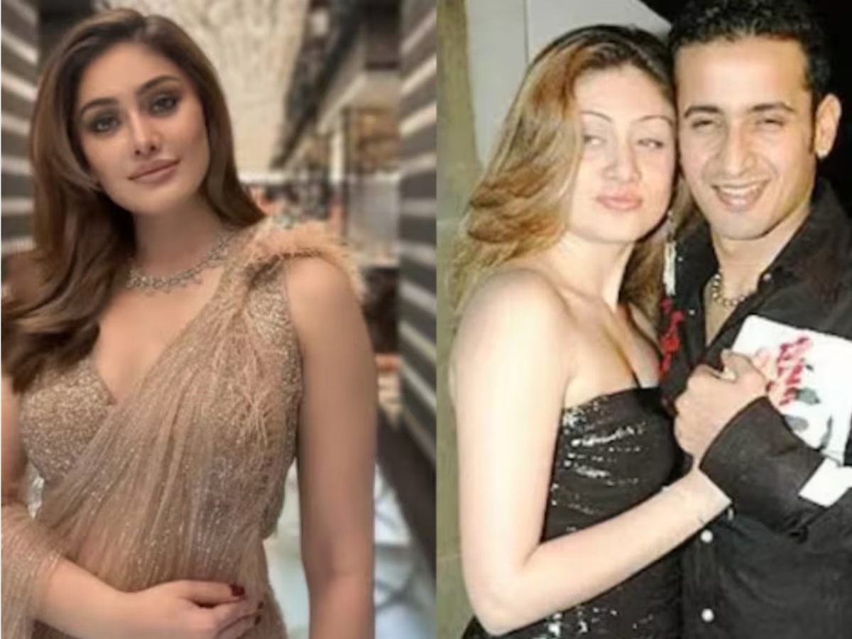 Shefali Jariwala with Harmeet Singh of Meet Bros during a public appearance