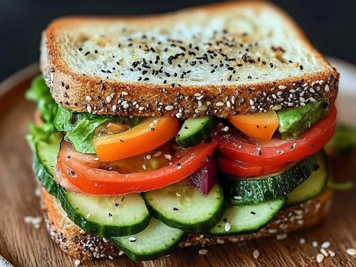 Classic veggies sandwich