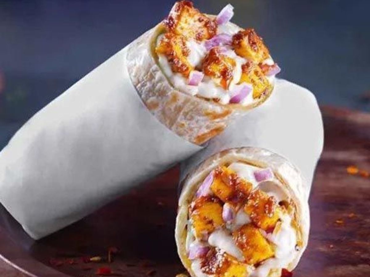 Paneer and Corn Masala Roll