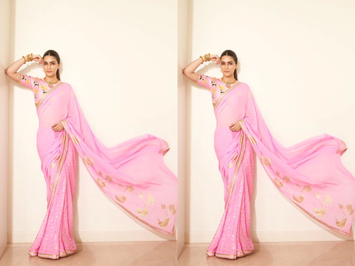 Blush Pink Banarasi Saree