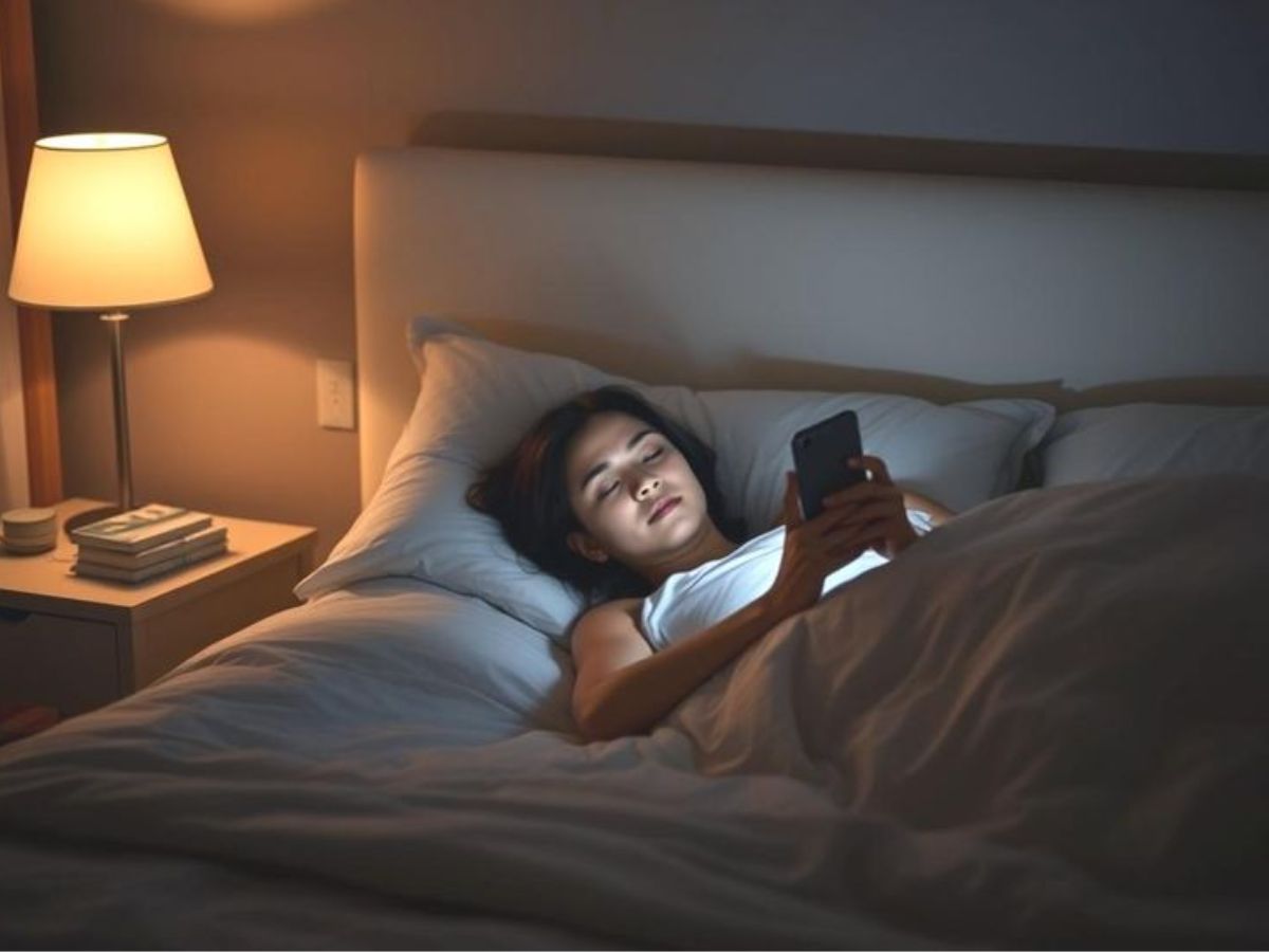 Avoid phone use in morning