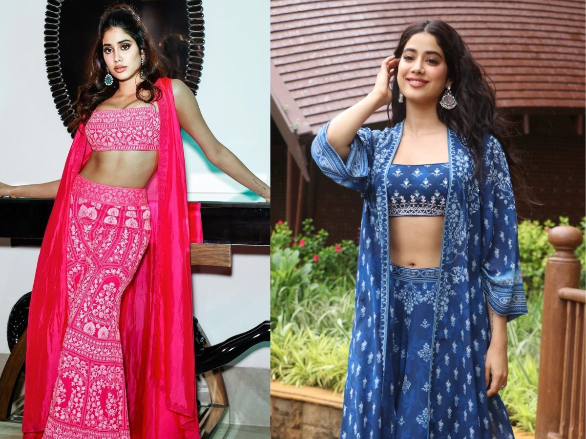 Jhanvi Kapoor Sharara Glam