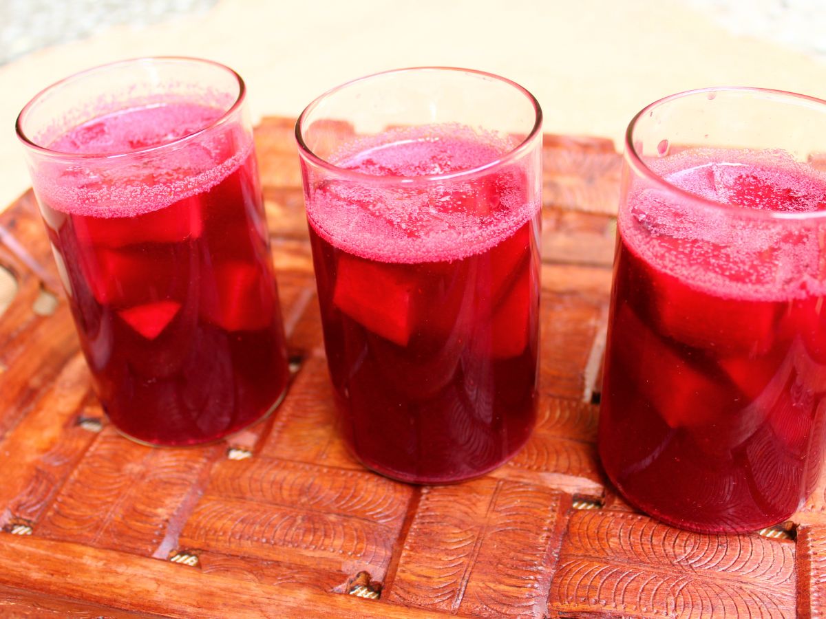 Kanji (Fermented Carrot or Beetroot Drinks)