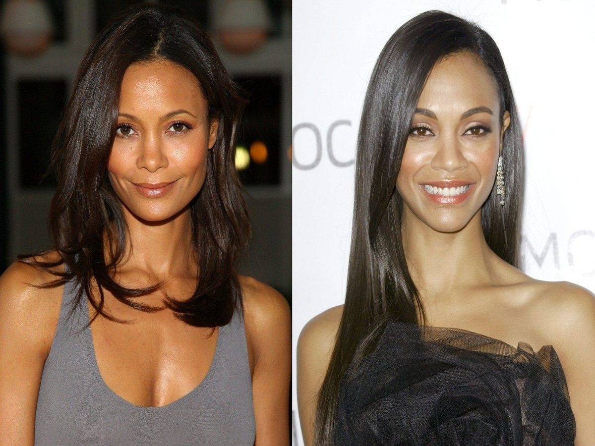 Two actresses with strikingly similar hairstyles and features, showcasing their unique styles.