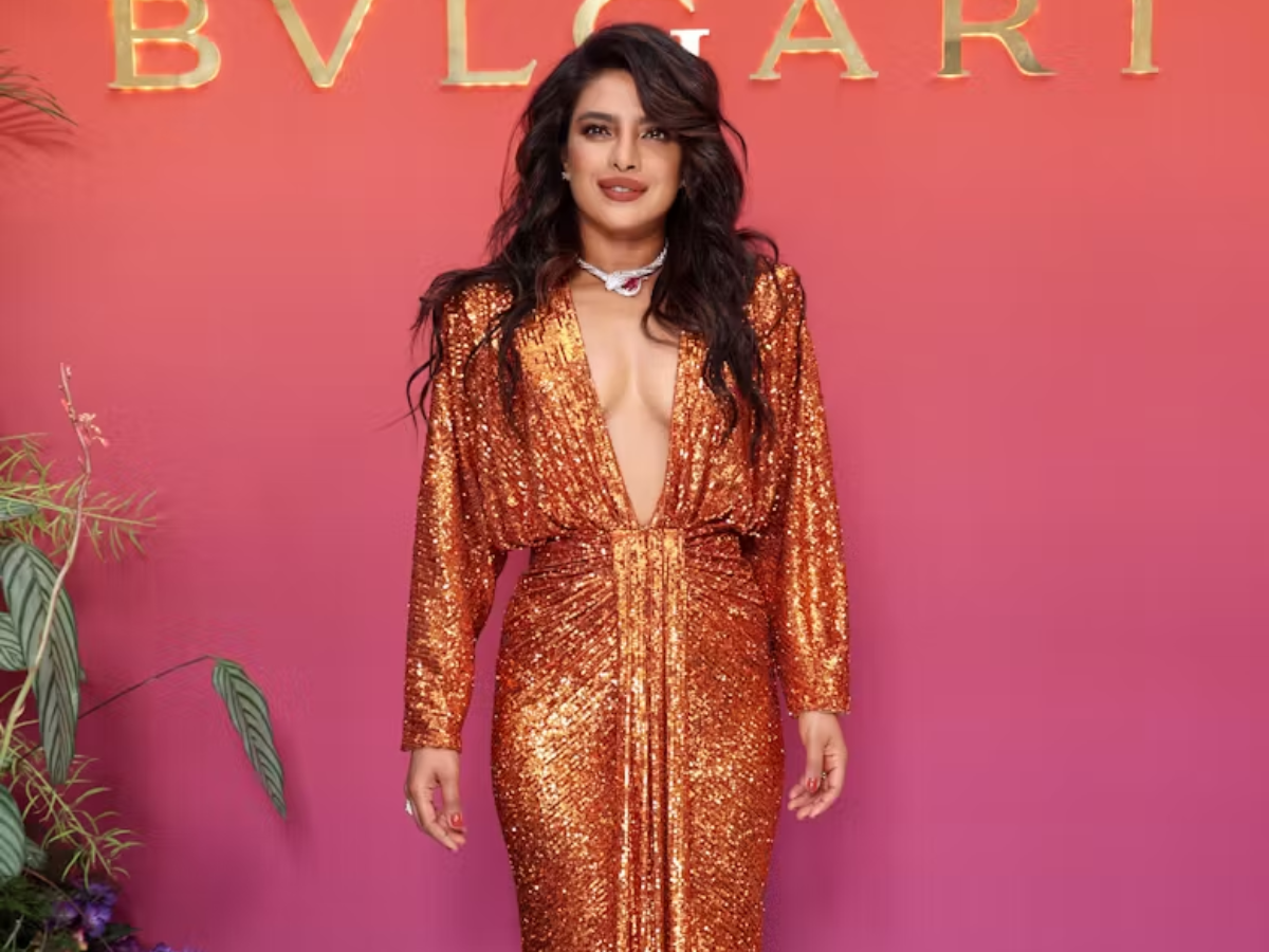 Bronze Bombshell at Bulgari Event