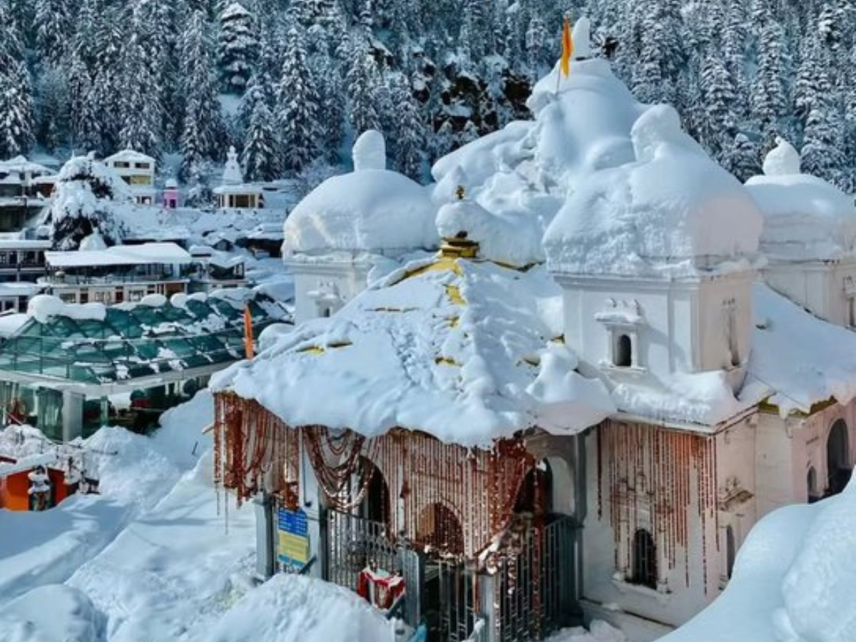 Gangotri Temple In Snow