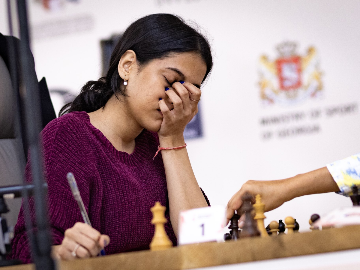 Women’s Chess World Cup Final In Pic: Divya Deshmukh Vs Koneru Humpy