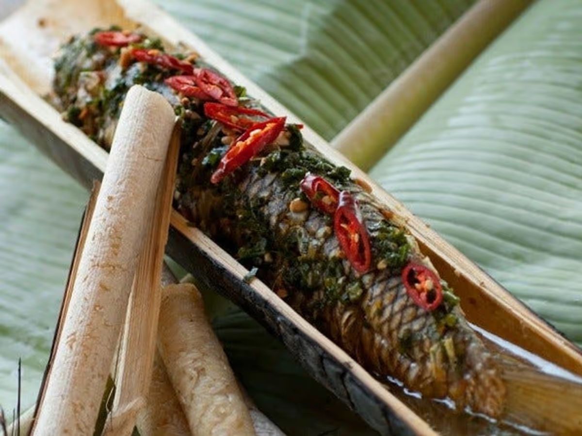 Bamboo Steamed Fish (Nagaland)