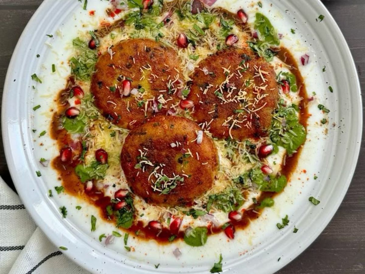 High-Protein Tikki Chaat