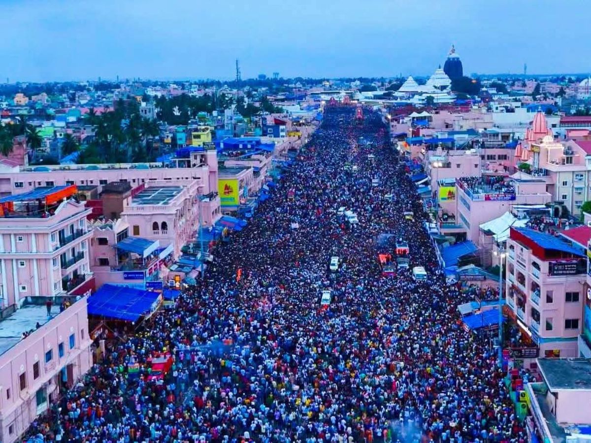 The Huge Crowds At Jagannath Rath Yatra