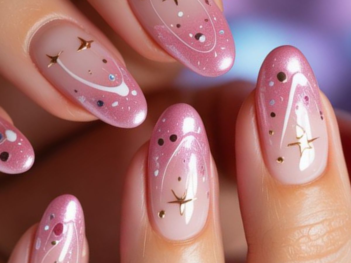 "Milky Way" Aura Nails