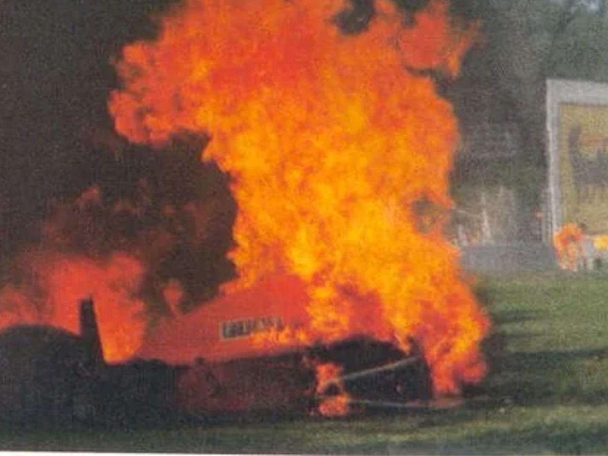 Gerhard Berger crash