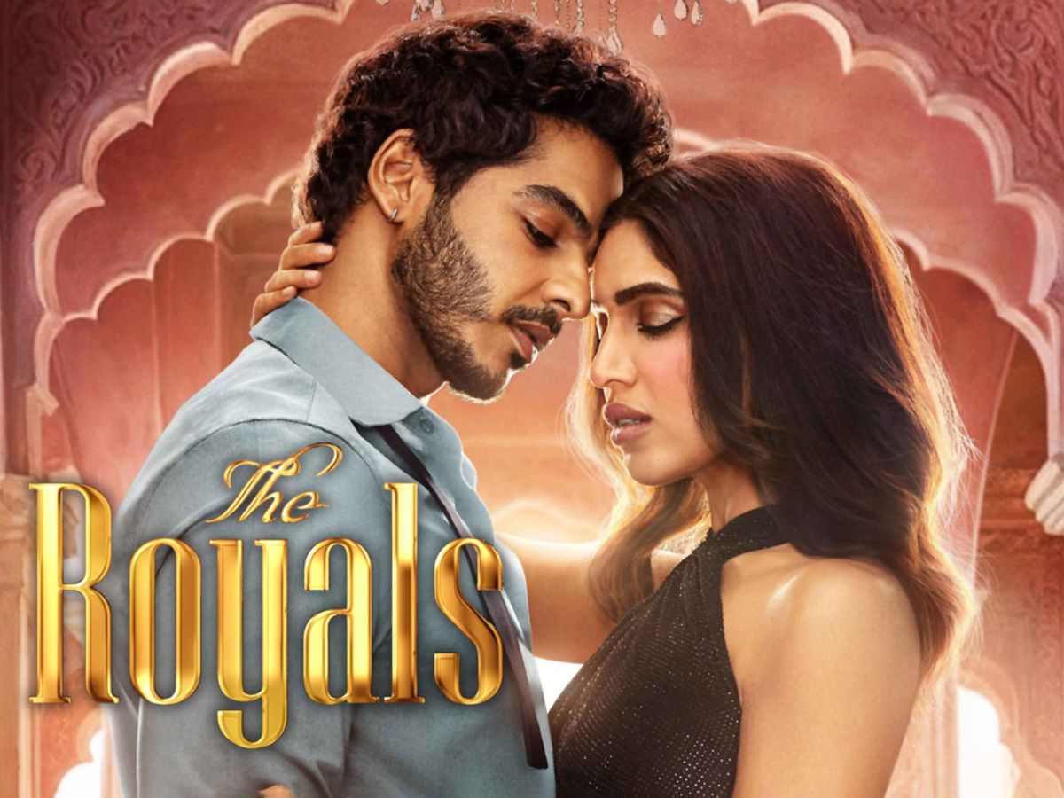 Romantic still from The Royals featuring a close moment between the lead couple.