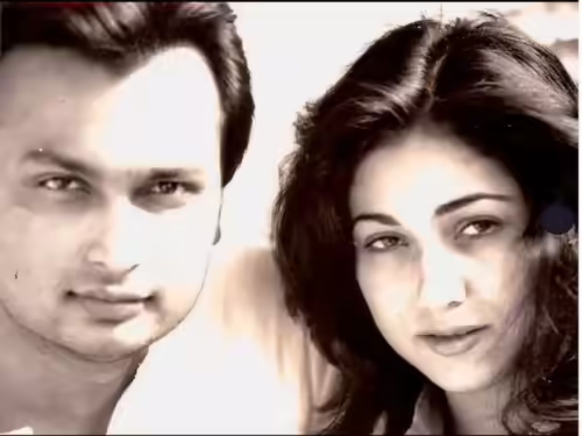 Anil and Tina photographed candidly during their dating phase