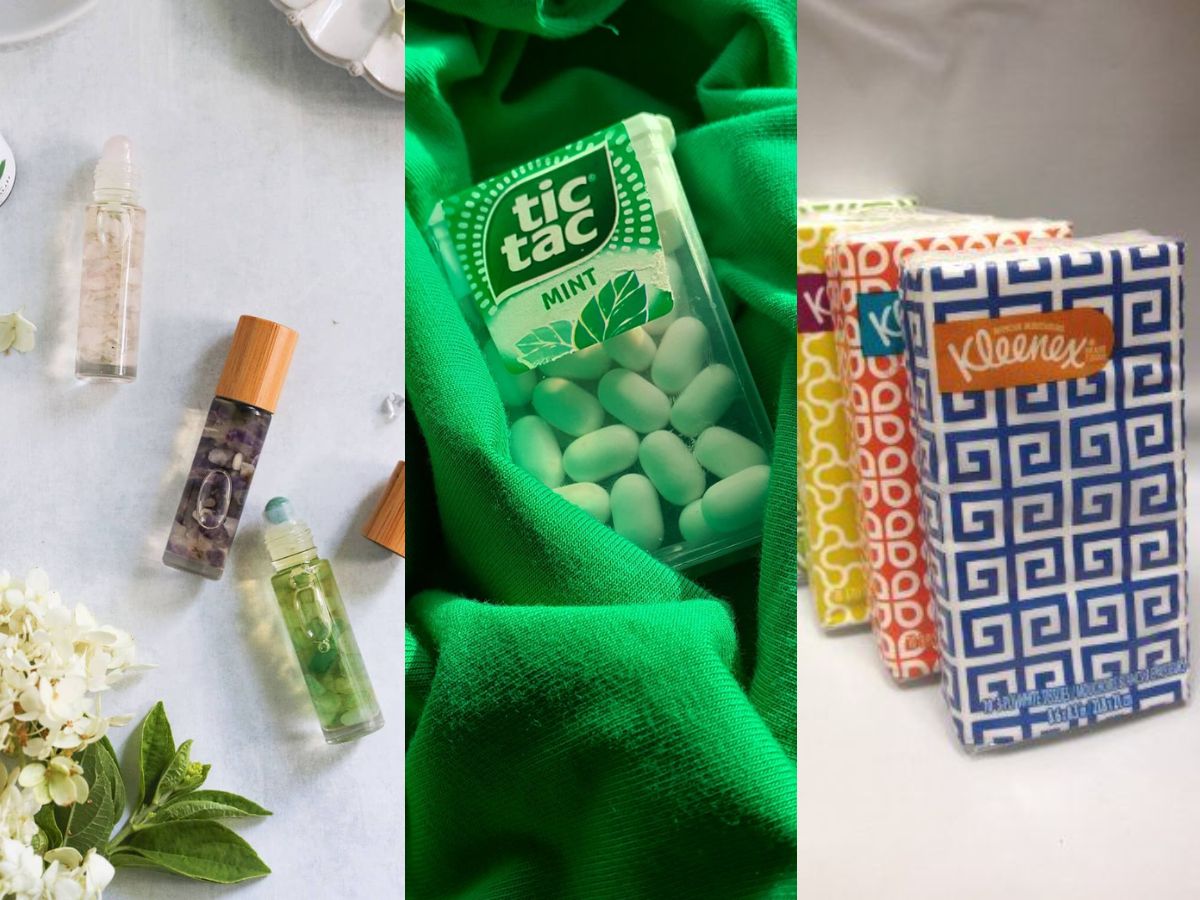 The "Freshen Up" Kit (Mints/Perfume Roller/Tissues)