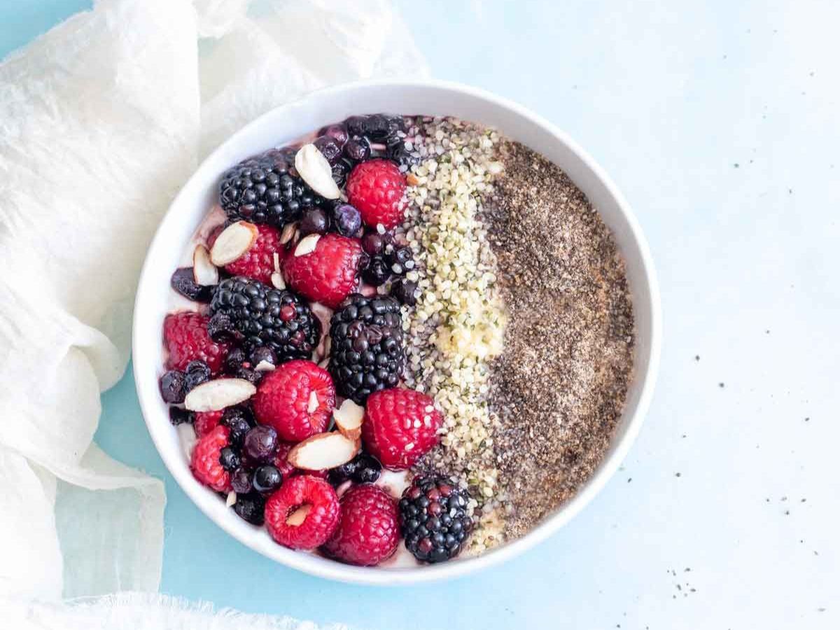 Greek Yogurt with Berries and Chia Seeds