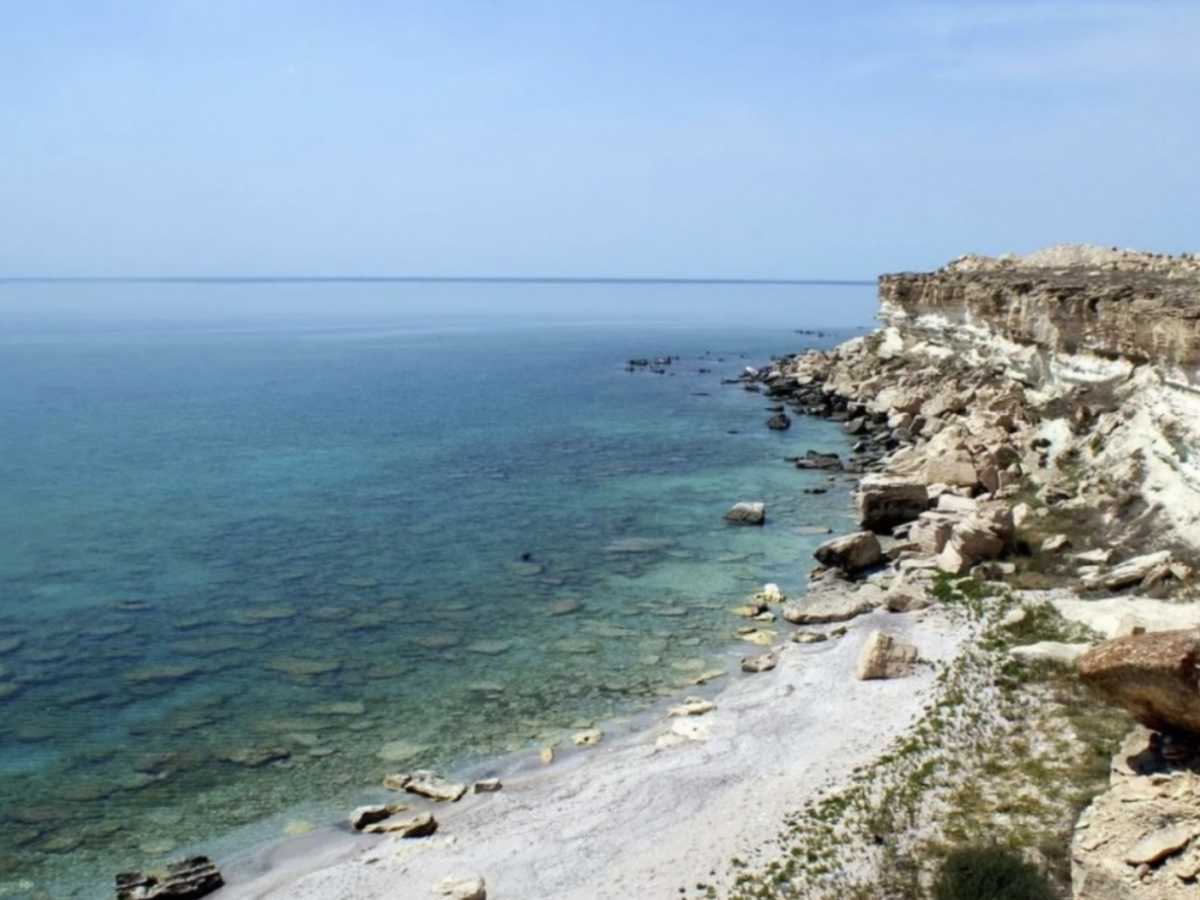 Caspian Sea: Located between Europe and Asia.