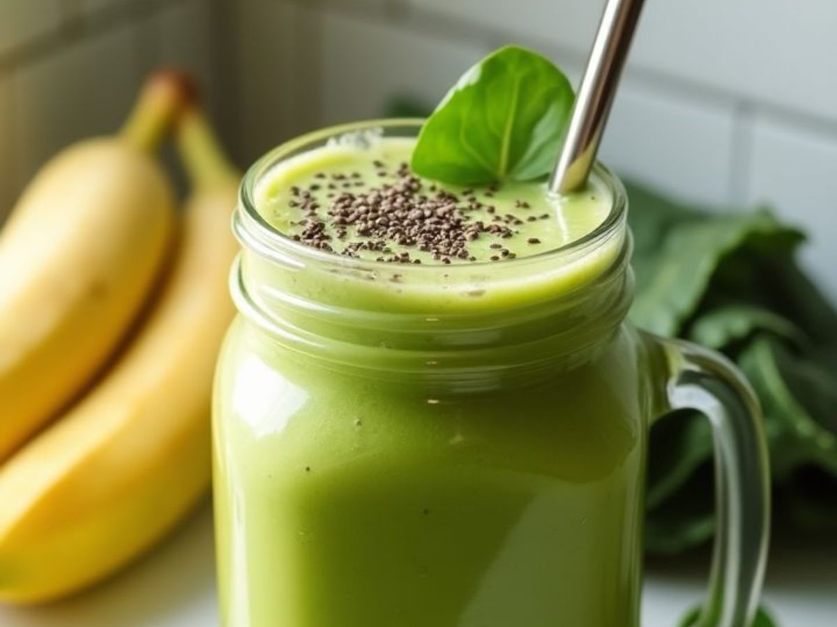 Green Apple and Spinach Smoothie