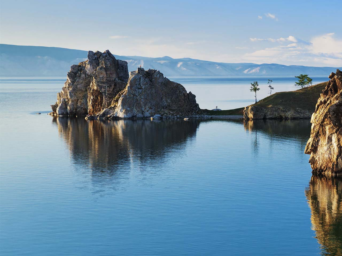 Lake Baikal: Located in Russia.