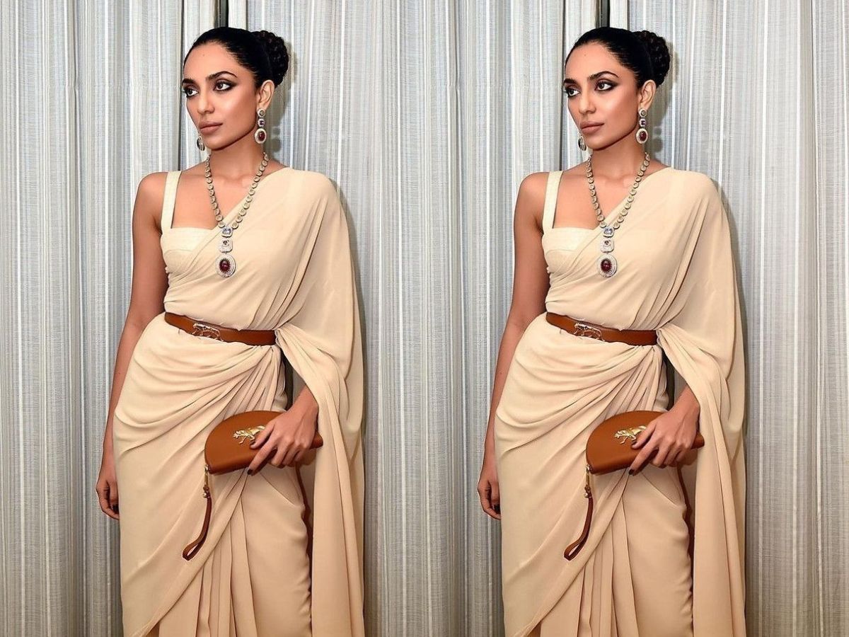 Sobhita Dhulipaia Inspired Belted Drape