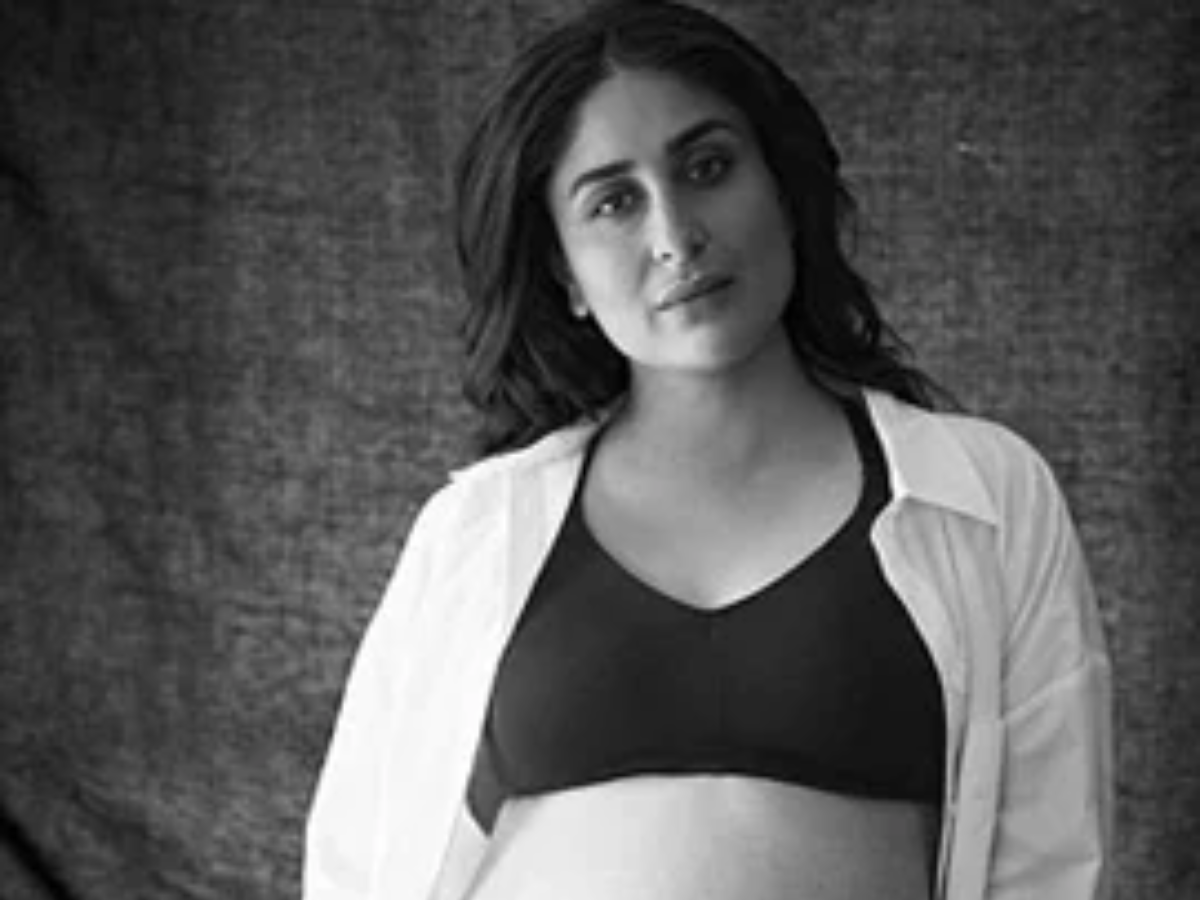 Black & White Boldness: Bare Belly Shoot