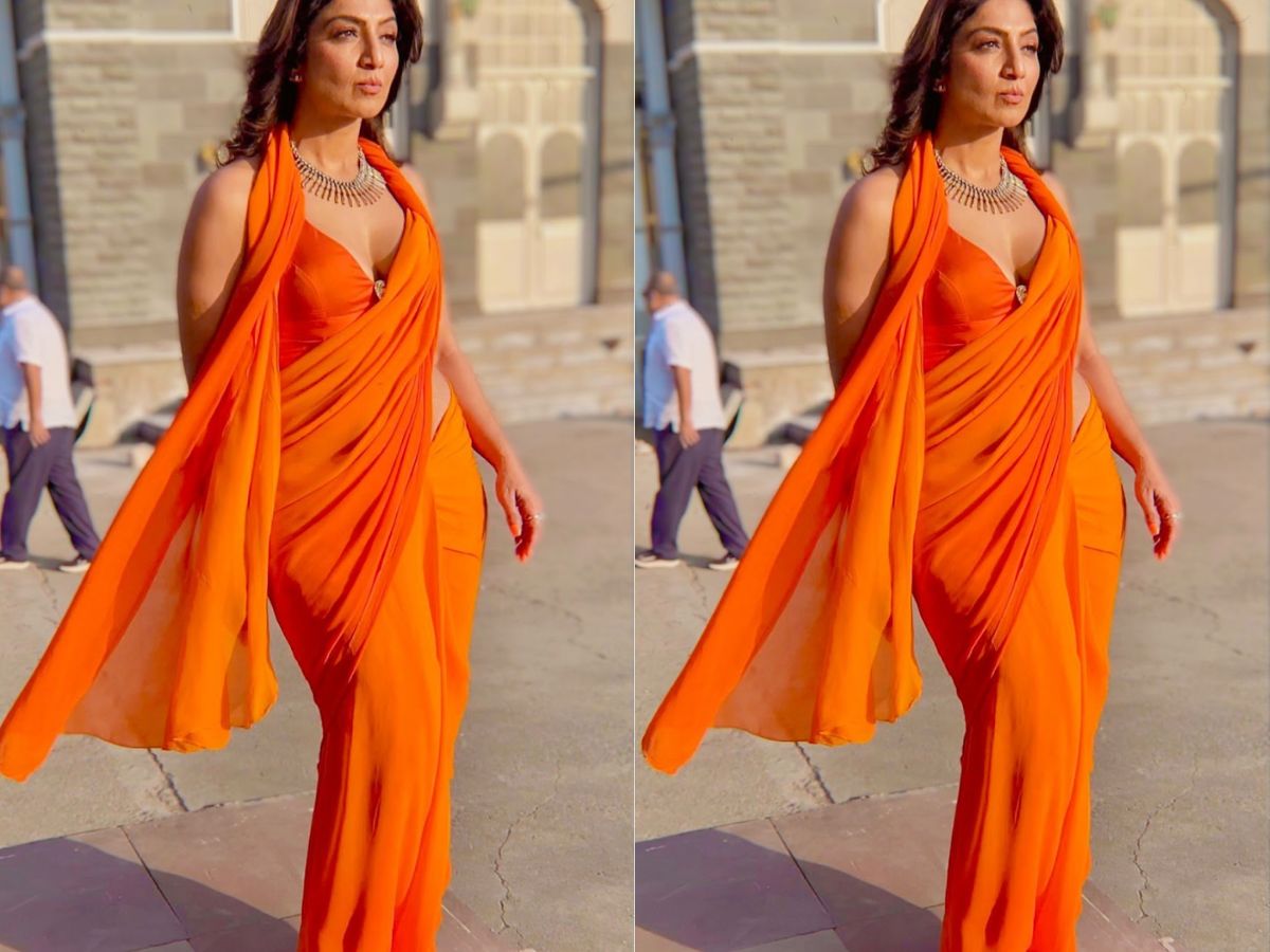 Aarti Naagpal Inspired Butterfly Drape