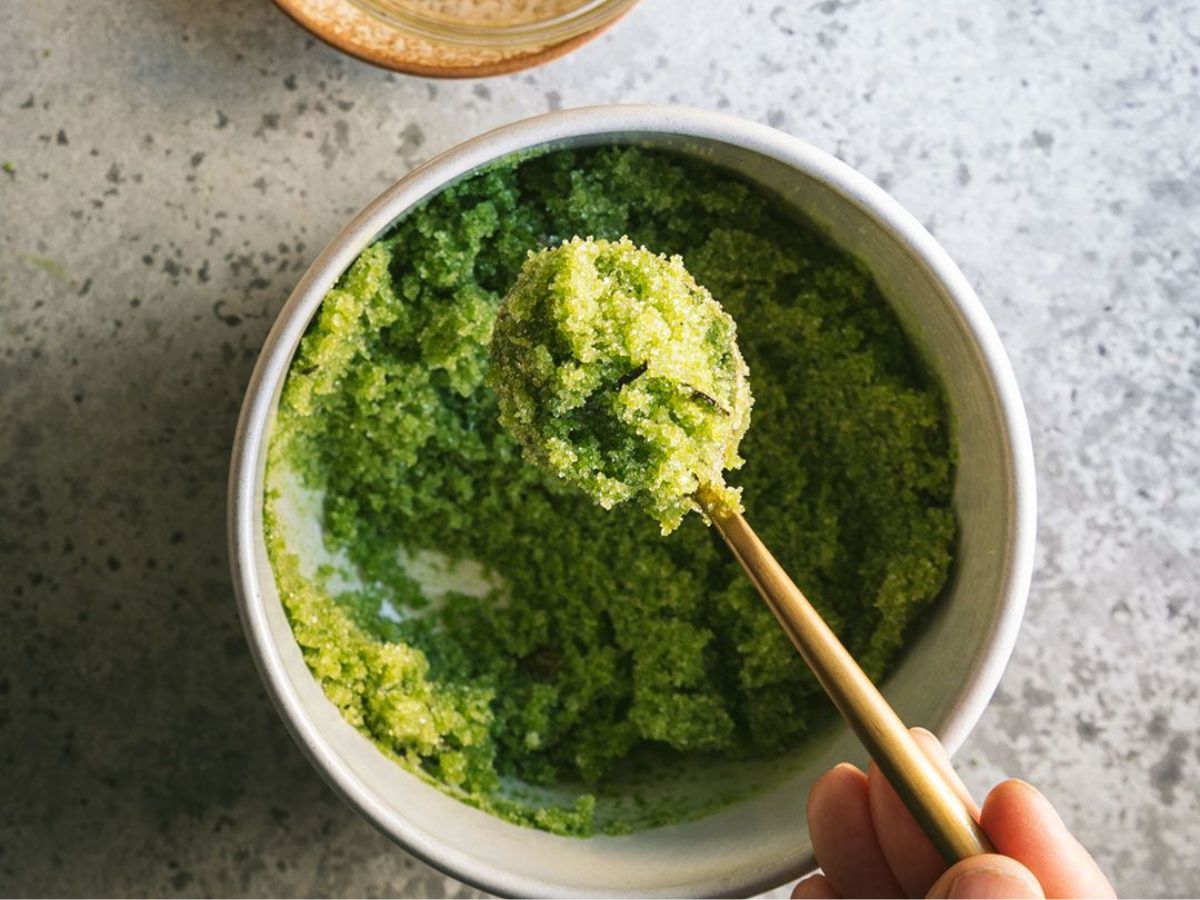 Sugar and Green Tea Scrub