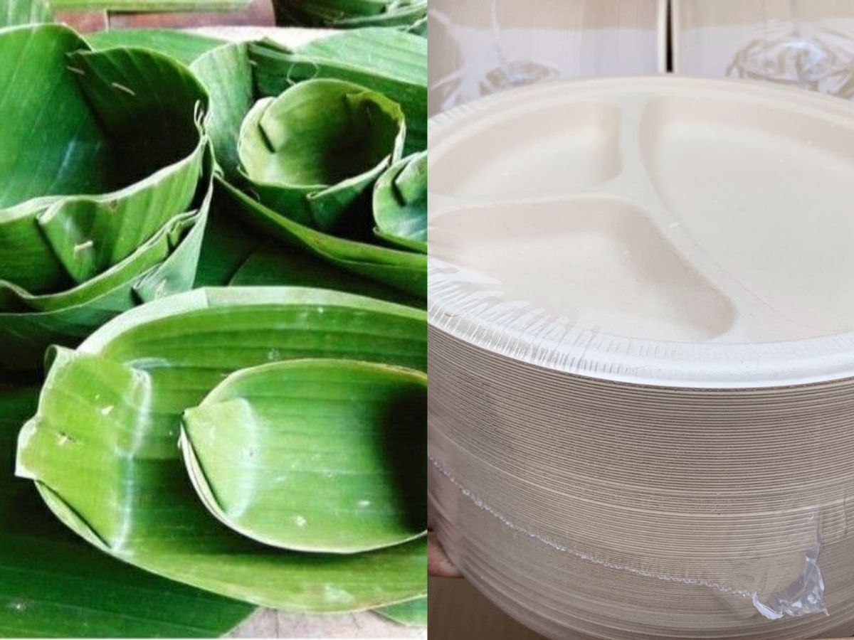 Banana leaf plates