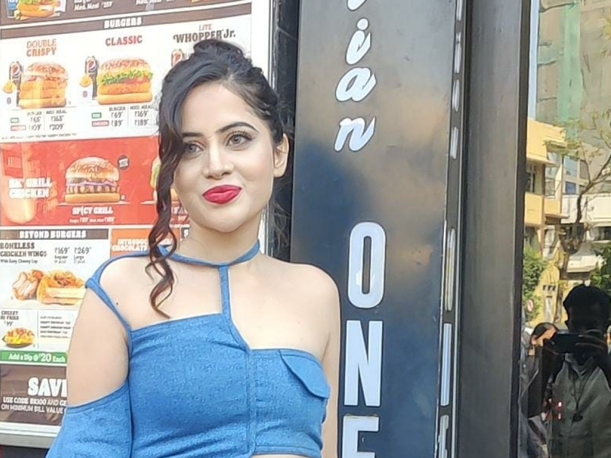 Urfi Javed reinvents denim in cut-out style