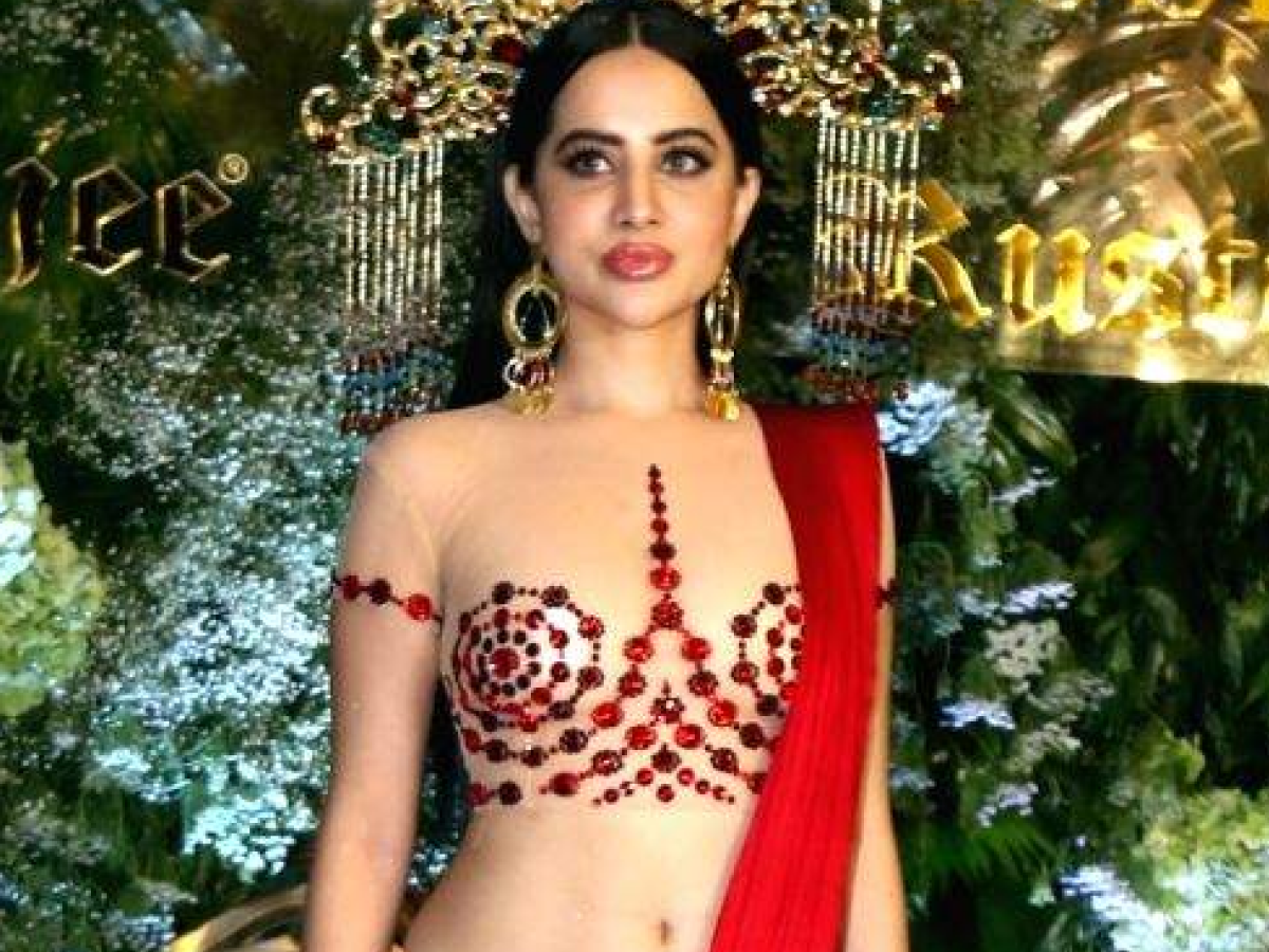 Urfi Javed sizzles in fiery red cut-out look