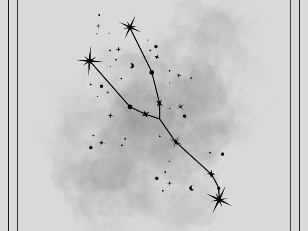 Constellation tattoo for Taurus sign.