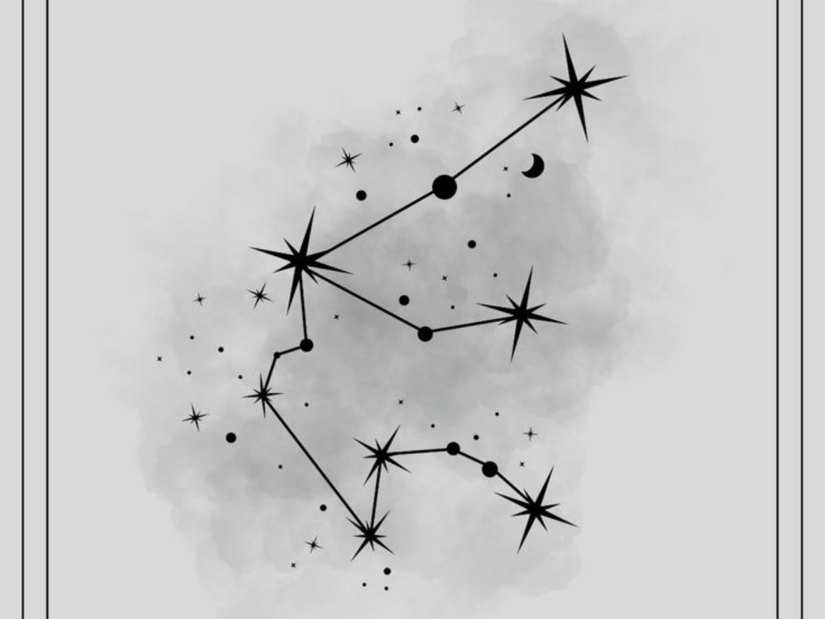 Constellation tattoo for Aquarius sign