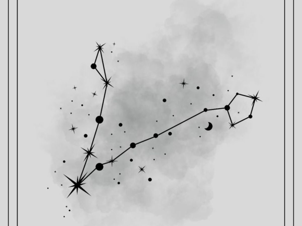 Constellation tattoo for Pisces sign