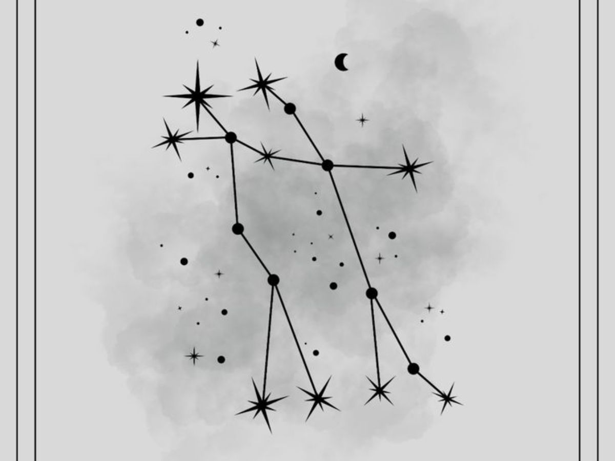 Constellation tattoo for Gemini sign
