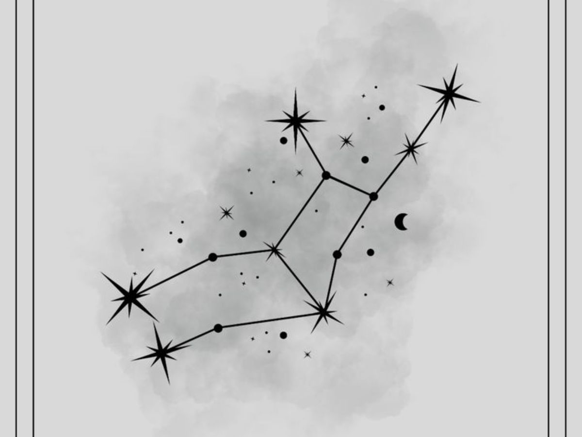 Constellation tattoo for Virgo sign
