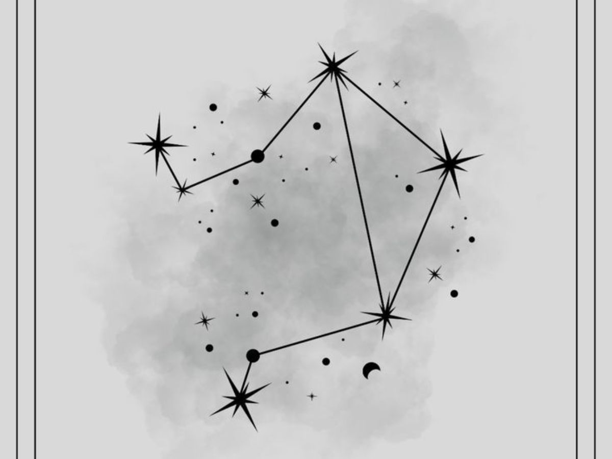 Constellation tattoo for Libra sign